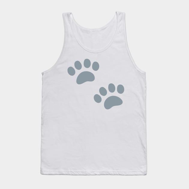 Animal Footprints Sillhouette Emoticon Tank Top by AnotherOne